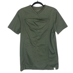 LaLabu fern green short sleeve  front carry tee